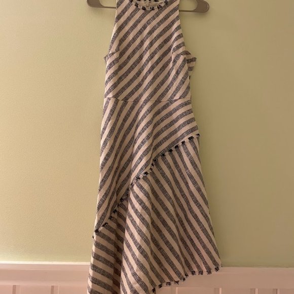 NWOT A-Symmetrical Striped Dress - Picture 3 of 7